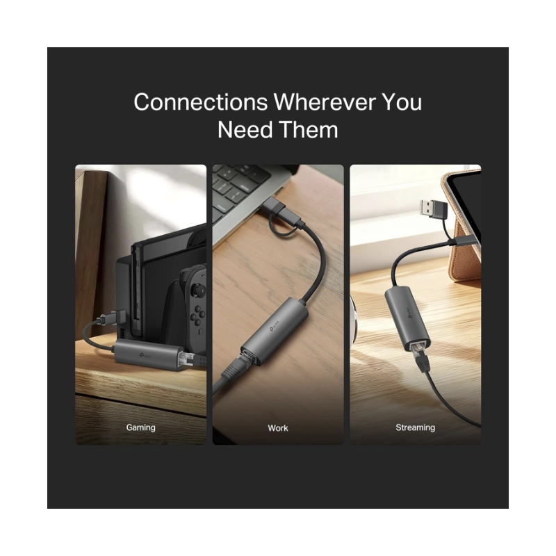 Adaptador Usb/Usb-C A Red Tp-Link (Ue310C) Carcasa Aluminio, Entrada Dual, Velocidad 10/100/1000 7 Adaptador Usb/Usb-C A Red Tp-Link (Ue310C) Carcasa Aluminio, Entrada Dual, Velocidad 10/100/1000 - Imagen 7