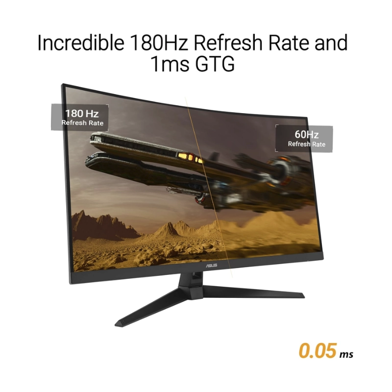 Monitor Gaming Asus Tuf Gaming 32 (Vg32Wq3B) Curvo, Fast Va, Qhd 2K , 2560X1440, 2 Hdmi/Dp, 0.5Ms, 180Hz, 1500R, Extreme Low, Freesyn, Shadow Boost 7 Monitor Gaming Asus Tuf Gaming 32 (Vg32Wq3B) Curvo, Fast Va, Qhd 2K , 2560X1440, 2 Hdmi/Dp, 0.5Ms, 180Hz, 1500R, Extreme Low, Freesyn, Shadow Boost - Imagen 7