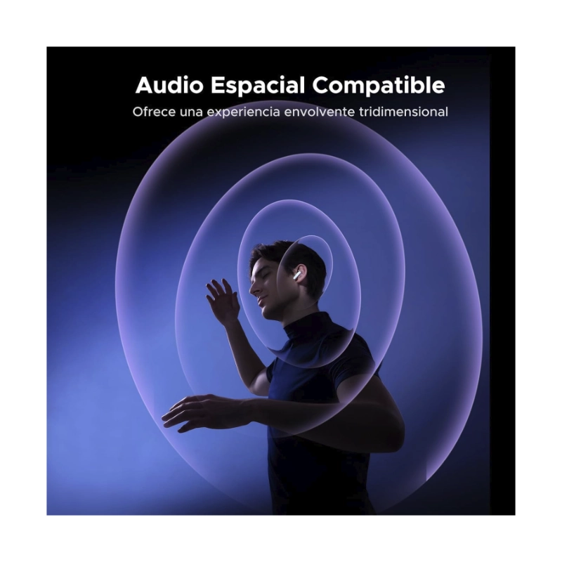 Auricular Bluetooth Ugreen Echobuds Magic Ws211 (55137) Blanco, Pantalla Inteligente Tactil, 12 Funciones Con Un Toque, 6H Para Audifonos, 30H Total 9 Auricular Bluetooth Ugreen Echobuds Magic Ws211 (55137) Blanco, Pantalla Inteligente Tactil, 12 Funciones Con Un Toque, 6H Para Audifonos, 30H Total - Imagen 9