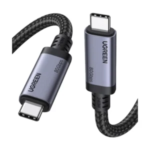 Cable De Carga & Datos Usb-C A Usb-C Ugreen L706 (65383) 240W, Pd 3.1 Ultra Rapida, Hasta 80 Gbps, Salida De Video, Compatible Thunderbolt 4, 1 Metro