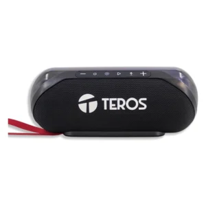 Parlante Portatil Teros (Te-6047N) 20W, Negro, Usb, Microsd, Bluetooth 5.3, Iluminacion Rgb