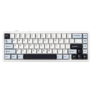 Teclado Inalambrico Aula 65% (F65) Azul/Blanco/ Purpura, Trimodo, Mecanico, Switch Reaper, Led-Rgb