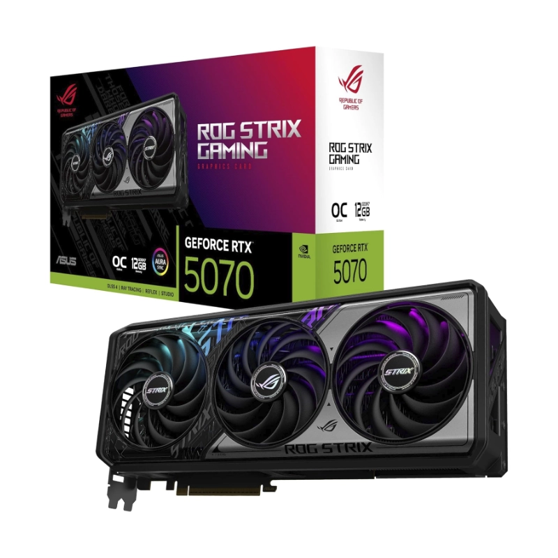 Tarjeta Grafica Asus Geforce Rtx 5070 12Gb Gddr7 Oc Edition (Rog-Strix-Rtx5070-O12G-Gaming) 192 Bit, Pcie 5.0, Axial-Tech Fans, Diseño Maxcontact 1 Tarjeta Grafica Asus Geforce Rtx 5070 12Gb Gddr7 Oc Edition (Rog-Strix-Rtx5070-O12G-Gaming) 192 Bit, Pcie 5.0, Axial-Tech Fans, Diseño Maxcontact
