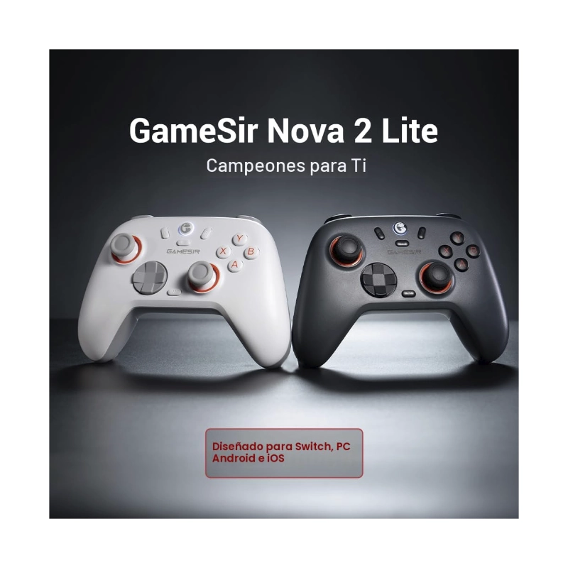 Mando Inalambrico Gamesir Nova Lite 2 (Gamesir-N2 Lite-G) Gris, Gatillos Con Efecto Hall, Muestreo De 1000 Hz, Pc/Switch/Steam/Android 2 Mando Inalambrico Gamesir Nova Lite 2 (Gamesir-N2 Lite-G) Gris, Gatillos Con Efecto Hall, Muestreo De 1000 Hz, Pc/Switch/Steam/Android - Imagen 2
