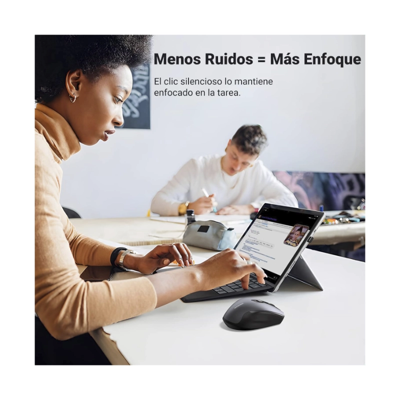 Mouse Inalambrico Ugreen Mu006 (15063) Gris, 6 Botones Silenciosos, Ergonomico, 4000 Dpi 2 Mouse Inalambrico Ugreen Mu006 (15063) Gris, 6 Botones Silenciosos, Ergonomico, 4000 Dpi - Imagen 2