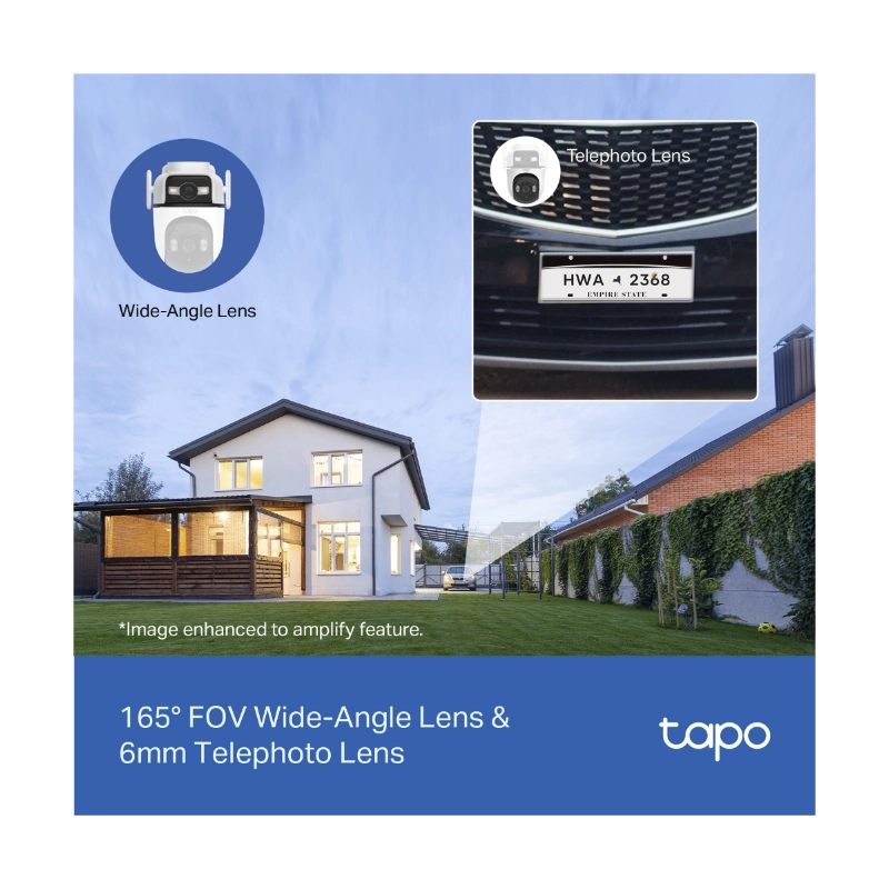 Camara De Seguridad Exterior Tp-Link (Tapo C545D) Wifi, Doble Lente, 2K 3Mp, Vision Nocturna Color, Deteccion De Movimiento Ia, Seguimiento Inteligent 4 Camara De Seguridad Exterior Tp-Link (Tapo C545D) Wifi, Doble Lente, 2K 3Mp, Vision Nocturna Color, Deteccion De Movimiento Ia, Seguimiento Inteligent - Imagen 4