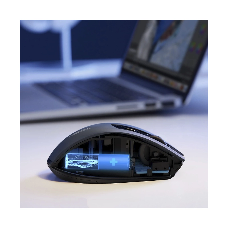 Mouse Inalambrico Ugreen Mu006 (15063) Gris, 6 Botones Silenciosos, Ergonomico, 4000 Dpi 4 Mouse Inalambrico Ugreen Mu006 (15063) Gris, 6 Botones Silenciosos, Ergonomico, 4000 Dpi - Imagen 4