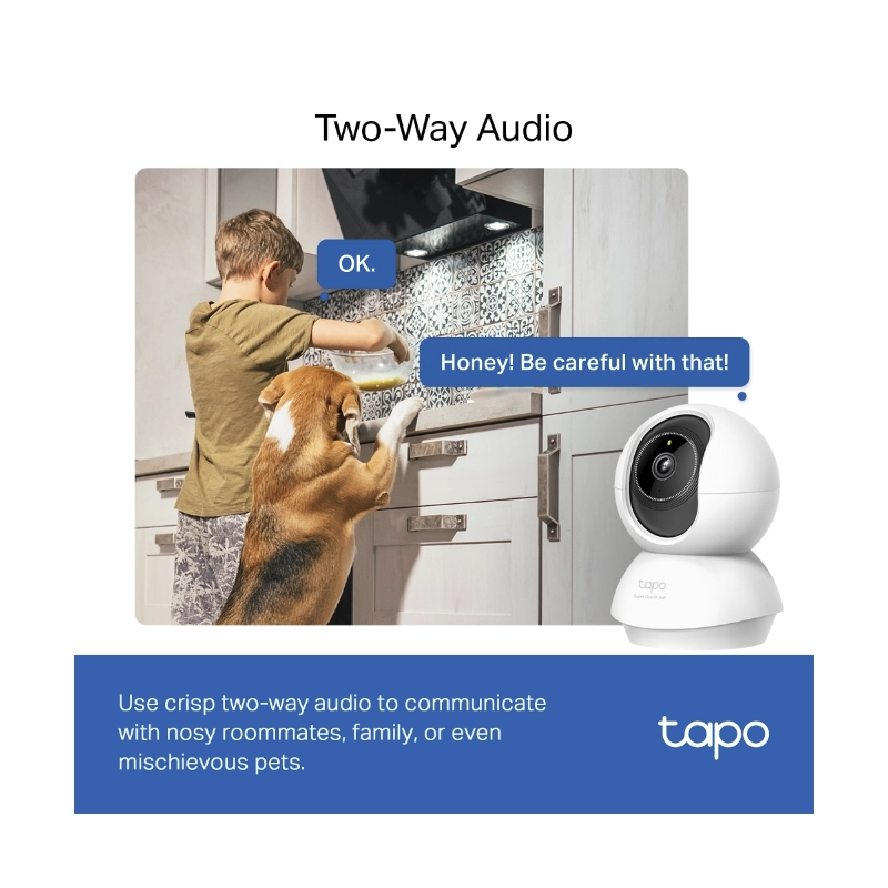 Camara De Seguridad Interior Tp-Link (Tapo C230) Wifi, 3K 5Mp, Deteccion Con Ia, Seguimiento Automatico, Vision Nocturna 5 Camara De Seguridad Interior Tp-Link (Tapo C230) Wifi, 3K 5Mp, Deteccion Con Ia, Seguimiento Automatico, Vision Nocturna - Imagen 5