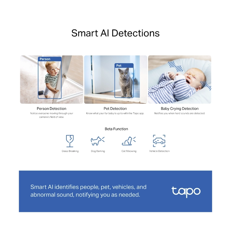 Camara De Seguridad Interior Tp-Link (Tapo C230) Wifi, 3K 5Mp, Deteccion Con Ia, Seguimiento Automatico, Vision Nocturna 6 Camara De Seguridad Interior Tp-Link (Tapo C230) Wifi, 3K 5Mp, Deteccion Con Ia, Seguimiento Automatico, Vision Nocturna - Imagen 6