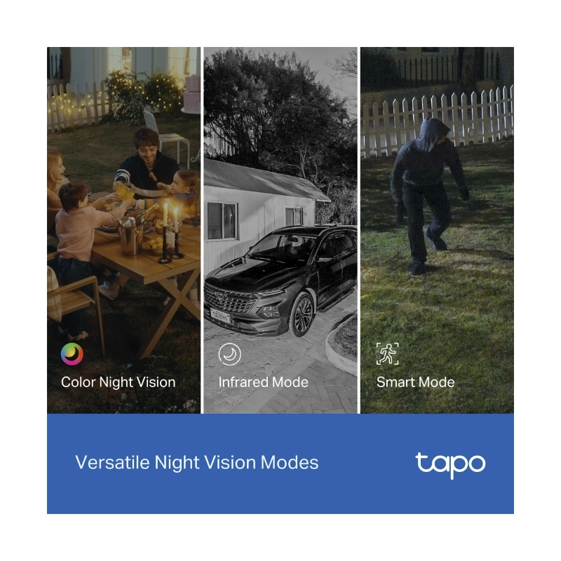 Camara De Seguridad Exterior Tp-Link (Tapo C545D) Wifi, Doble Lente, 2K 3Mp, Vision Nocturna Color, Deteccion De Movimiento Ia, Seguimiento Inteligent 8 Camara De Seguridad Exterior Tp-Link (Tapo C545D) Wifi, Doble Lente, 2K 3Mp, Vision Nocturna Color, Deteccion De Movimiento Ia, Seguimiento Inteligent - Imagen 8