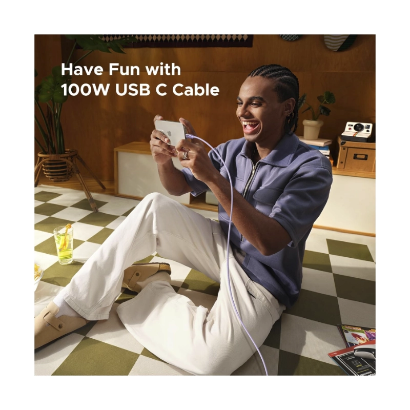 Cable De Carga & Datos Usb-C A Usb-C Ugreen L509 (65092) Purpura, 100W De Carga Rapida, Con Pantalla Led, Para Iphone 16, 1 Metro 8 Cable De Carga & Datos Usb-C A Usb-C Ugreen L509 (65092) Purpura, 100W De Carga Rapida, Con Pantalla Led, Para Iphone 16, 1 Metro - Imagen 8