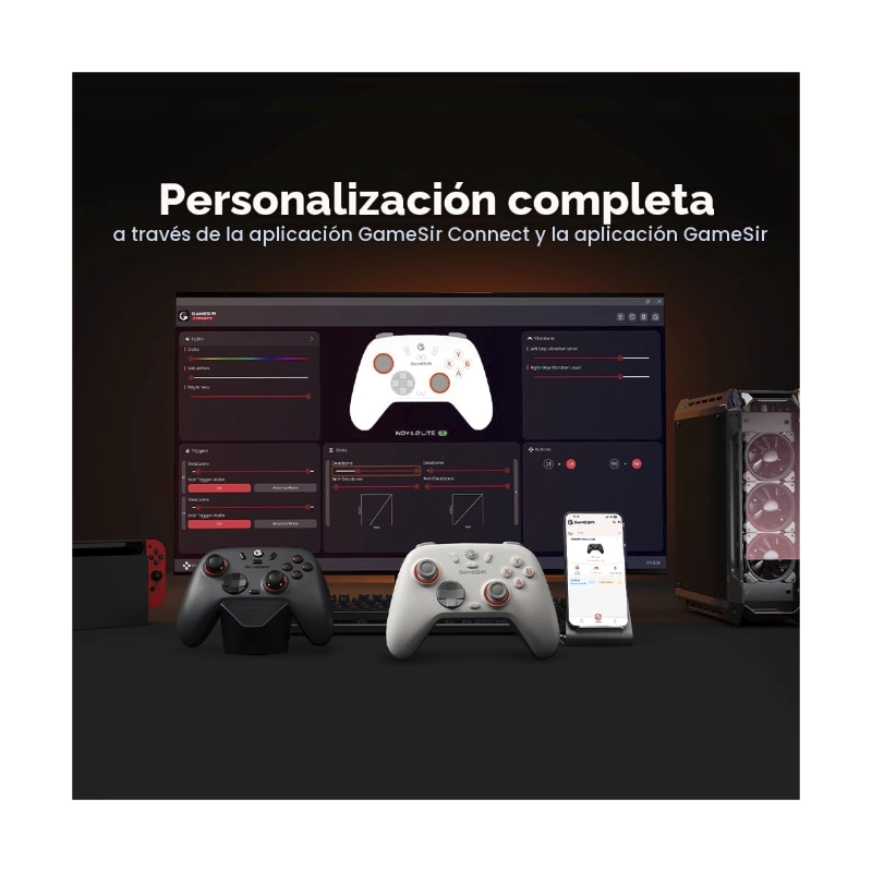 Mando Inalambrico Gamesir Nova Lite 2 (Gamesir-N2 Lite-G) Gris, Gatillos Con Efecto Hall, Muestreo De 1000 Hz, Pc/Switch/Steam/Android 8 Mando Inalambrico Gamesir Nova Lite 2 (Gamesir-N2 Lite-G) Gris, Gatillos Con Efecto Hall, Muestreo De 1000 Hz, Pc/Switch/Steam/Android - Imagen 8