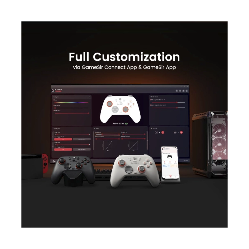 Mando Inalambrico Gamesir Nova Lite 2 (Gamesir-N2 Lite-W) Blanco, Gatillos Con Efecto Hall, Muestreo De 1000 Hz, Pc/Switch/Steam/Android 8 Mando Inalambrico Gamesir Nova Lite 2 (Gamesir-N2 Lite-W) Blanco, Gatillos Con Efecto Hall, Muestreo De 1000 Hz, Pc/Switch/Steam/Android - Imagen 8