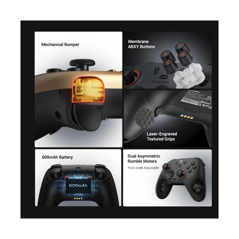 Mando Inalambrico Gamesir Nova Lite 2 (Gamesir-N2 Lite-W) Blanco, Gatillos Con Efecto Hall, Muestreo De 1000 Hz, Pc/Switch/Steam/Android 9 Mando Inalambrico Gamesir Nova Lite 2 (Gamesir-N2 Lite-W) Blanco, Gatillos Con Efecto Hall, Muestreo De 1000 Hz, Pc/Switch/Steam/Android - Imagen 9