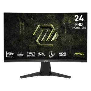 Monitor Gaming Msi 24 (Mag 245C X24) Curvo, Va, Fhd, 2 Hdmi/Dp, 1Ms, 240Hz, Hdr Ready, Amd Freesync Premium