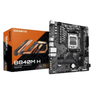 Placa Gigabyte (B840M H) Am5, Micro-Atx, 1Gbe Lan, Usb 3.2 Gen 1, Ddr5